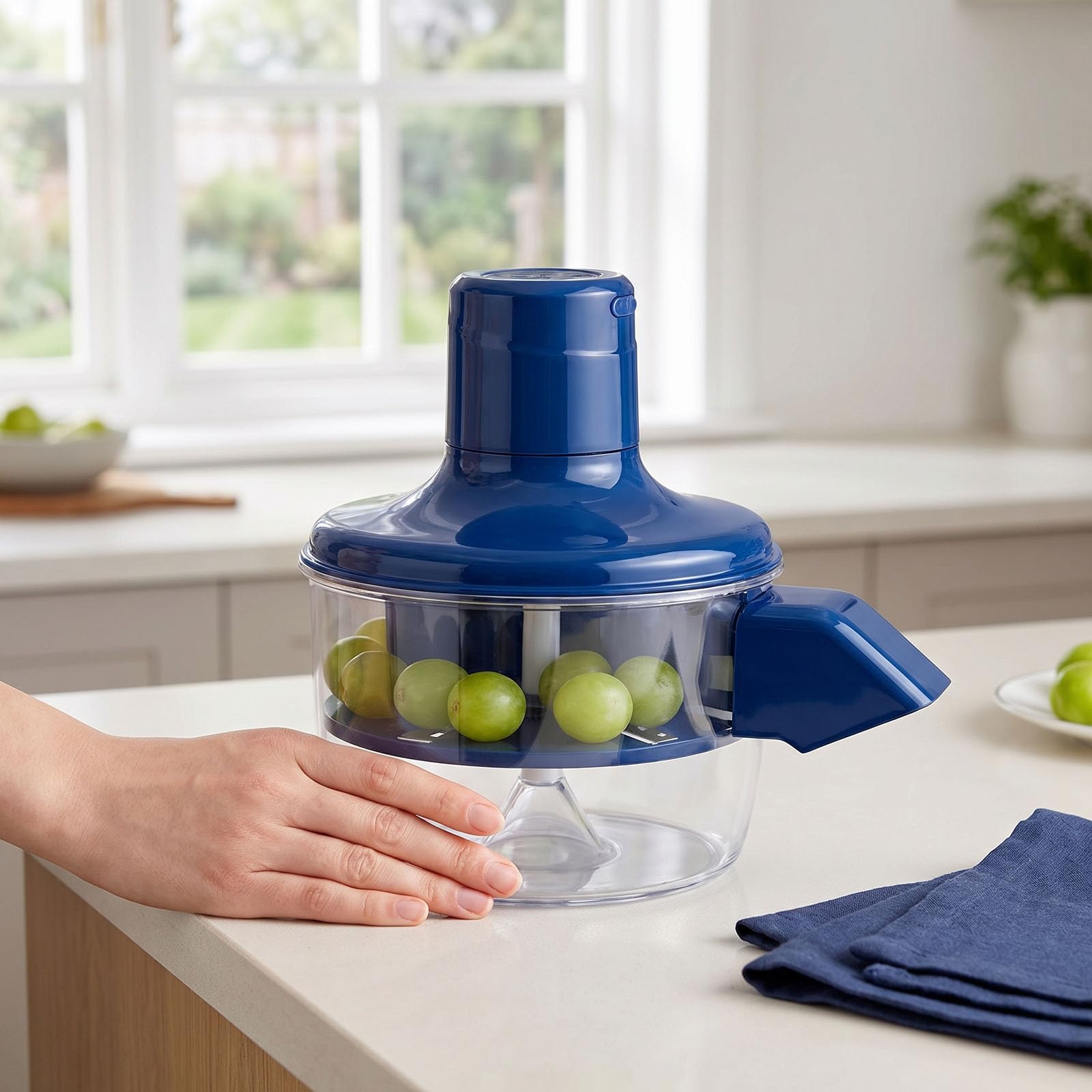 Peel Blitz - Pelador automático de frutas y verduras, pelador eléctrico de patatas y máquina peladora de ajo, máquina inalámbrica recargable para preparación de cocina