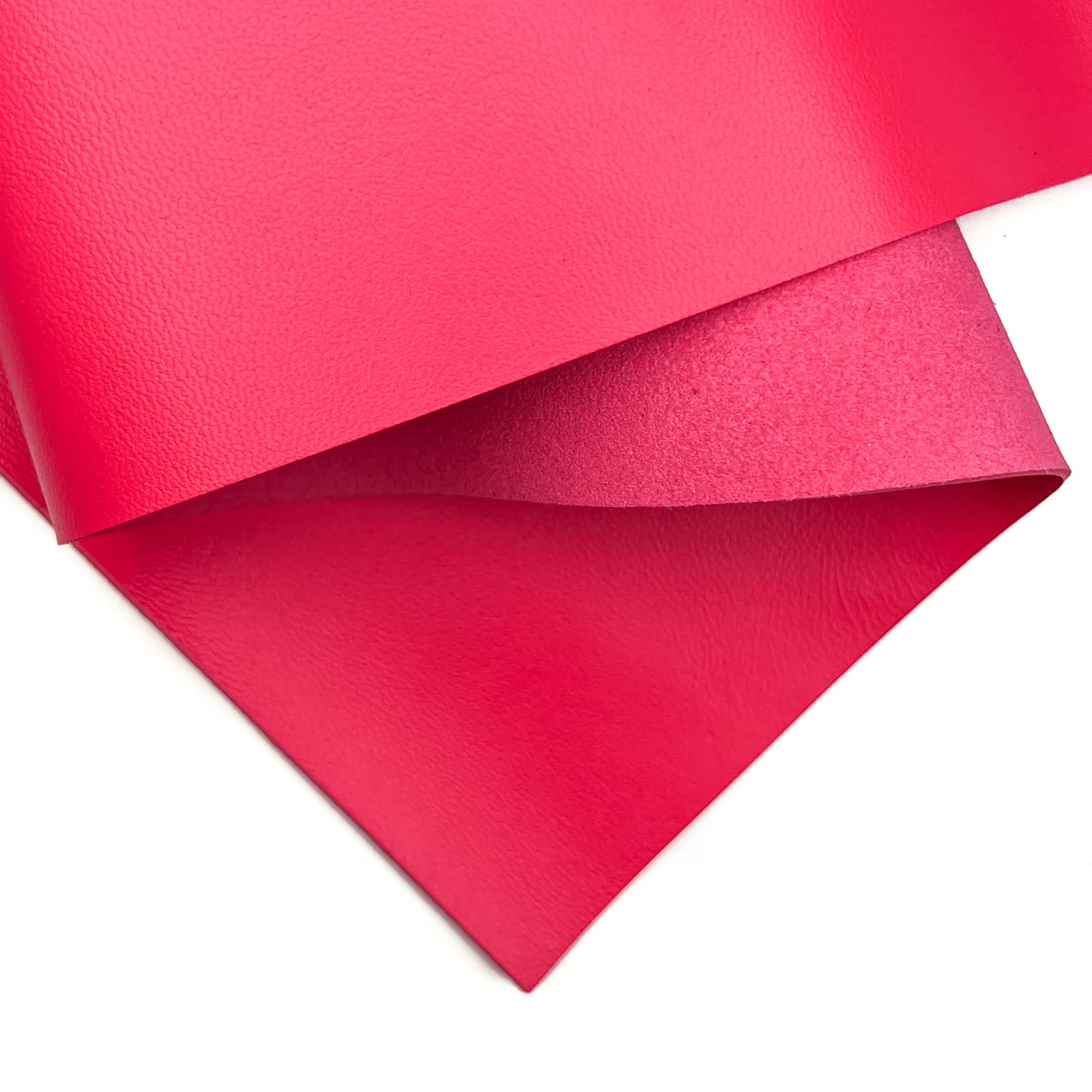 REAL Raspberry Rose Material: Genuine Bright Pink Lambskin Sheet for Crafting, Sewing and Personalized Projects (Raspberry Rose, 12x18In/ 30x45cm)