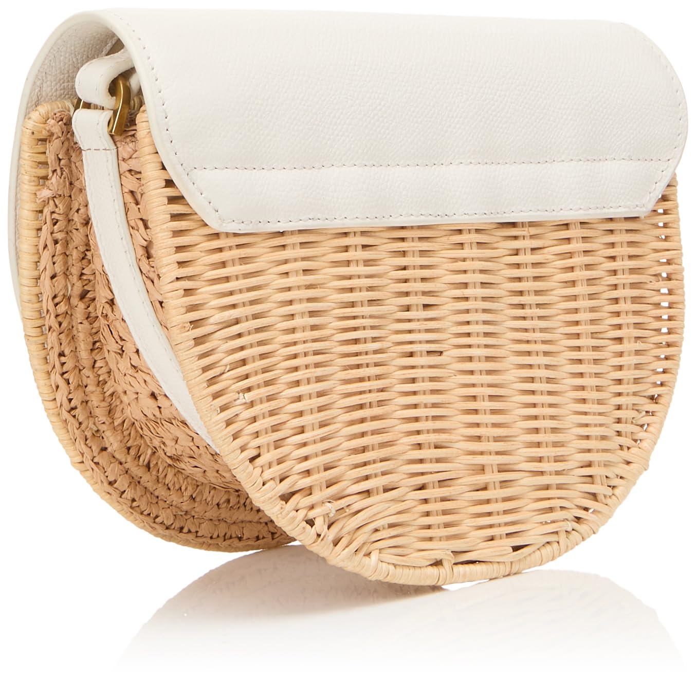 Oxford - Sella in rattan con dettaglio lucchetto