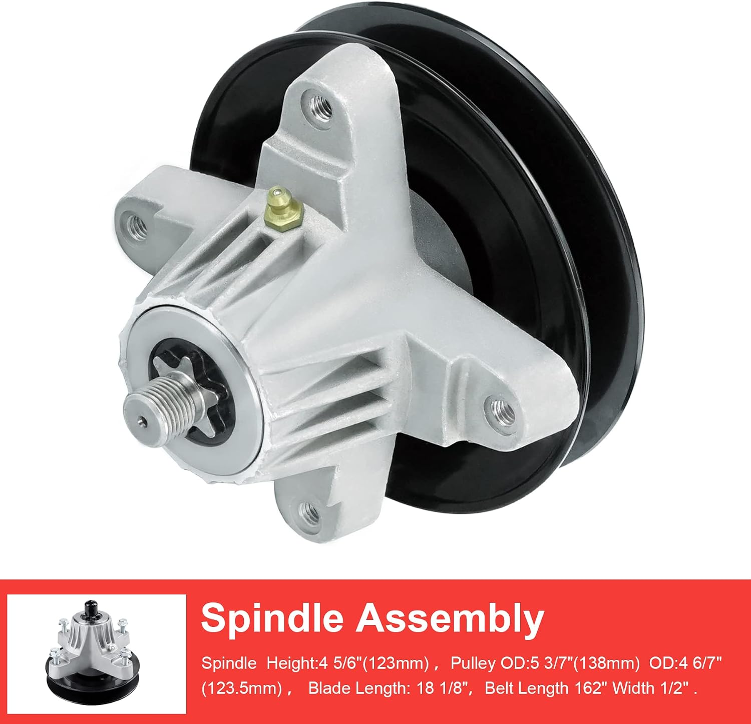 50" Deck Spindle Rebuild Kit for Cub Cadet/for MTD SLTX1050 LTX1050KH LTX1050VT, Include 3 Spindles 618-05016 918-05016, 3 Blades 742-04053, 2 Idlers 753-08171, 1 162" Belt 754-04240