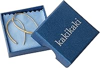 Vista 16 de Threader Earrings 925 Sterling Silver Pull Through Hoops Drop Dangle Minimal Everyday Earrings Color oro blanco