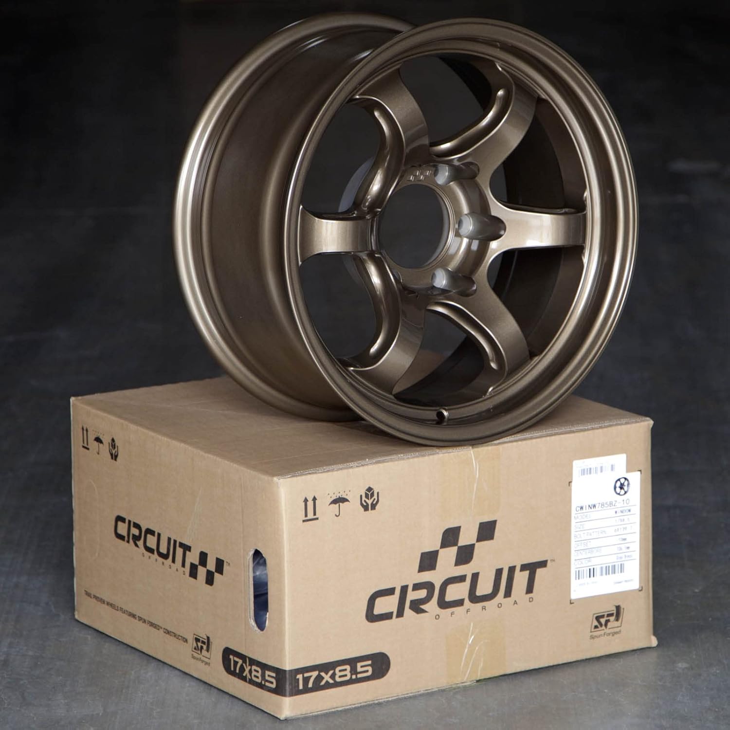 Windom 17 Inch Wheels Gloss Bronze 6x139.7 6x5.5 Bolt Pattern, 17x8.5, 10mm Offset, 106.1mm CB, RG-D2 Style Rims Compatible with 01-23 Tacoma, 02-23 4Runner, FJ Cruiser, GX470, GX460