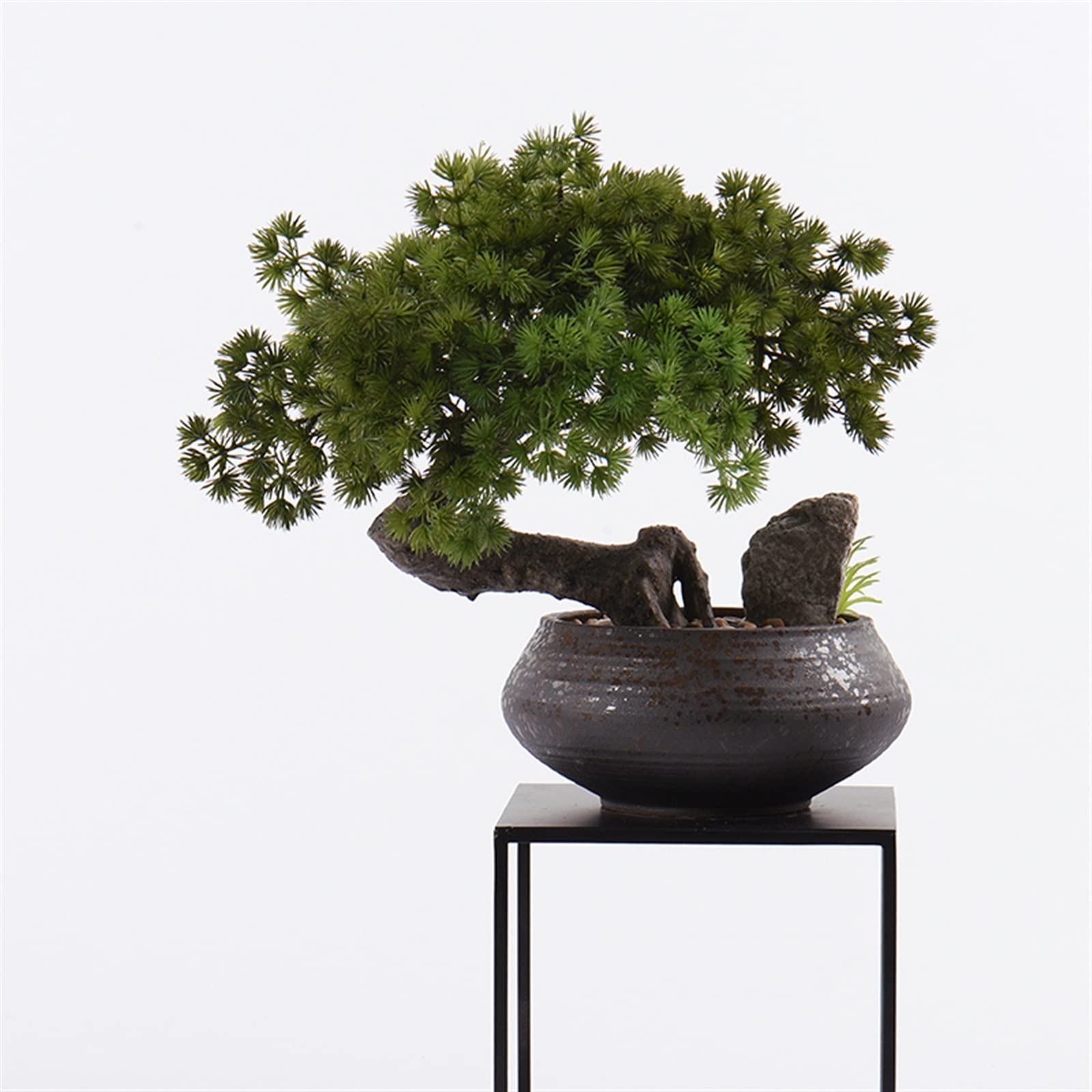 Symulowane rośliny doniczkowe Małe sztuczne rośliny Bonsai drzewo dekoracja biurka sztuczne rośliny do wnętrz Mini sztuczne rośliny z doniczkami ceramicznymi na stół domowy biurko Dekoracje wnętrz