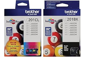 Brother LC201 Ink Cartridge 4-Pack
