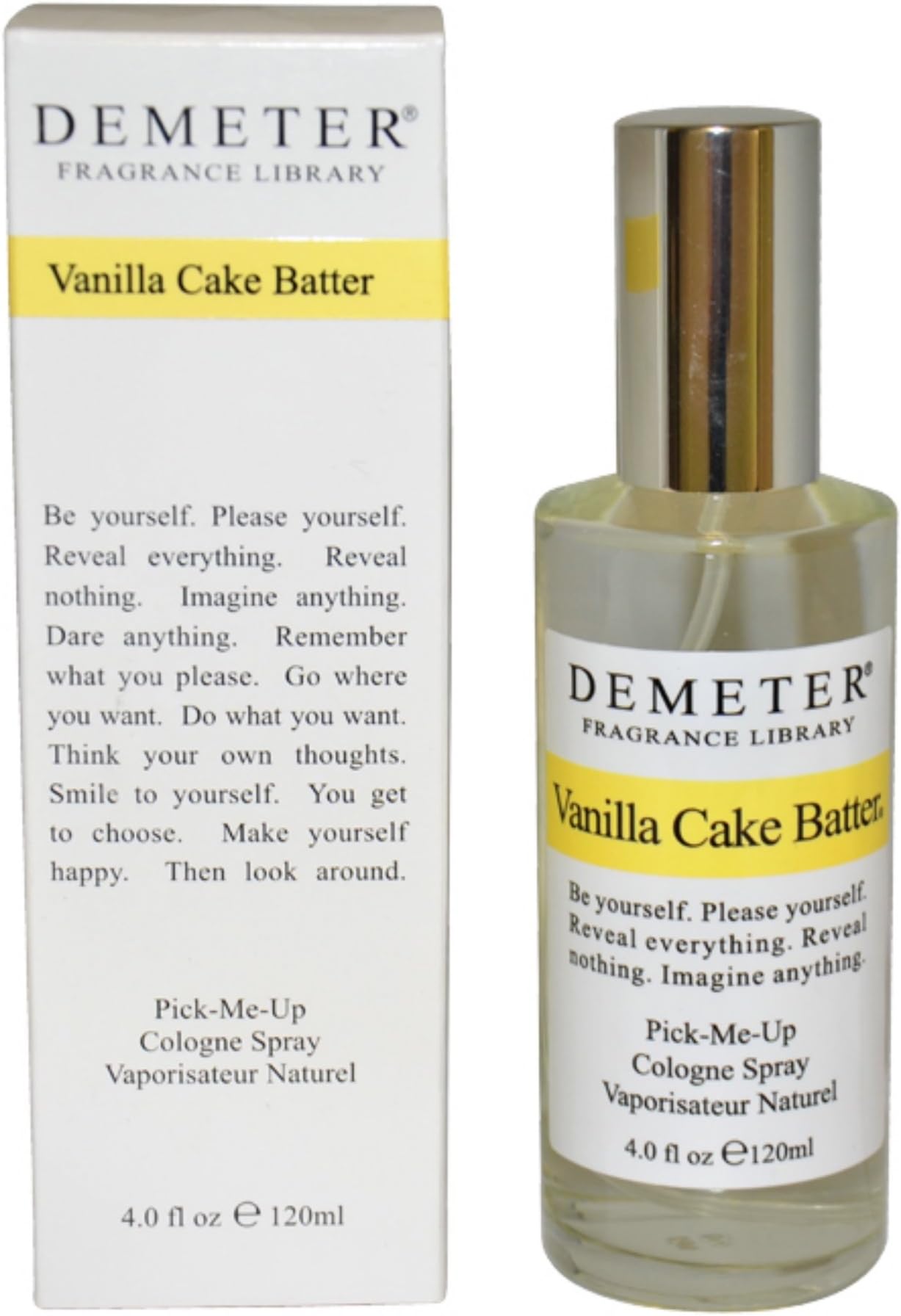 Vanilla Cake Batter Pick-me Up Cologne Spray for Women, 4 Ounce