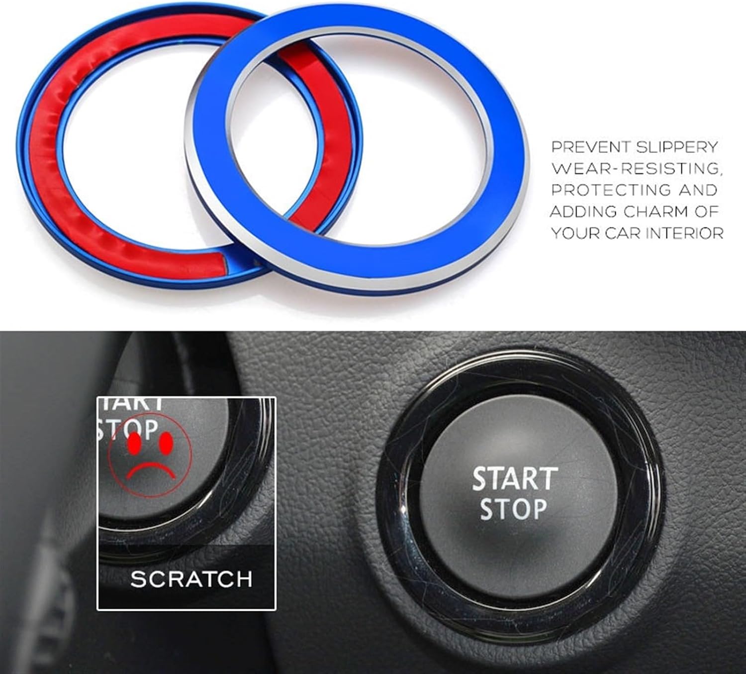 Start Stop Button Sticker for Renault Koleos Kadjar Megane 2 Sandero (1)