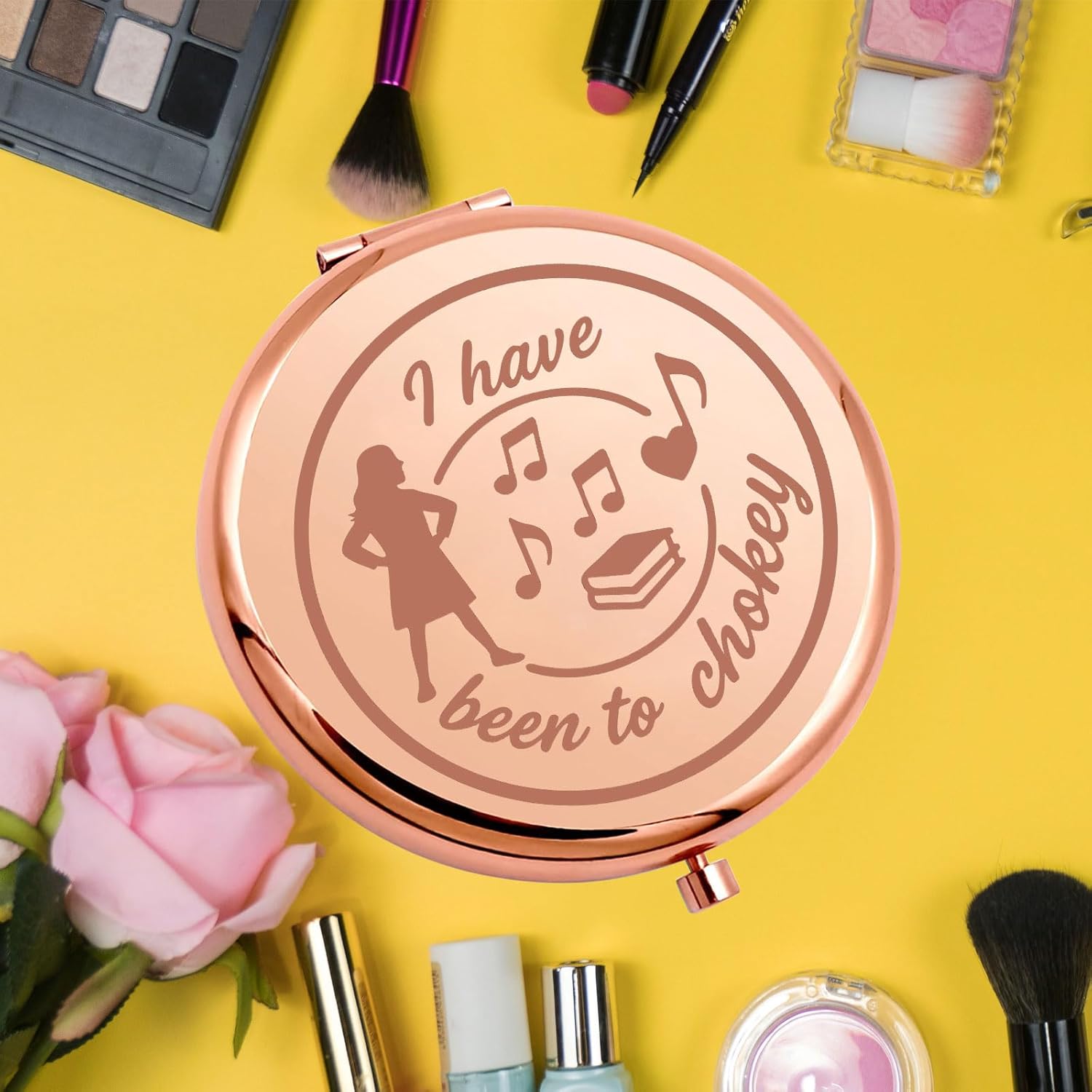 KEYCHIN Wormwood Musical Pocket Mirror Miss Honey Fans Gifts I Have Been to Chokey Lavender Musical Compact Makeup Mirror (to Chokey-RG) - Image 6