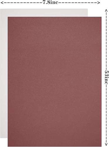 Vista 32 de RAMYA Hojas de piel sintética de color liso liso (7.8 x 53), piel sintética muy adecuada para hacer aretes, manualidades, lazos, costura (marrón)