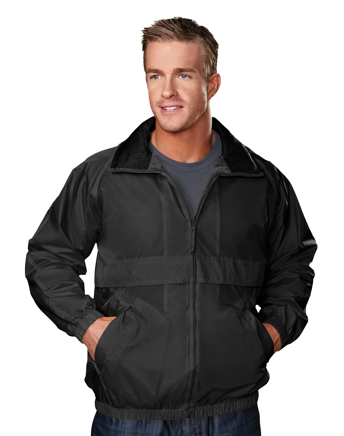 AFC Men’s Windbreaker Jacket Regular &amp; Big &amp; Tall S to 6X Water Resistant Coat