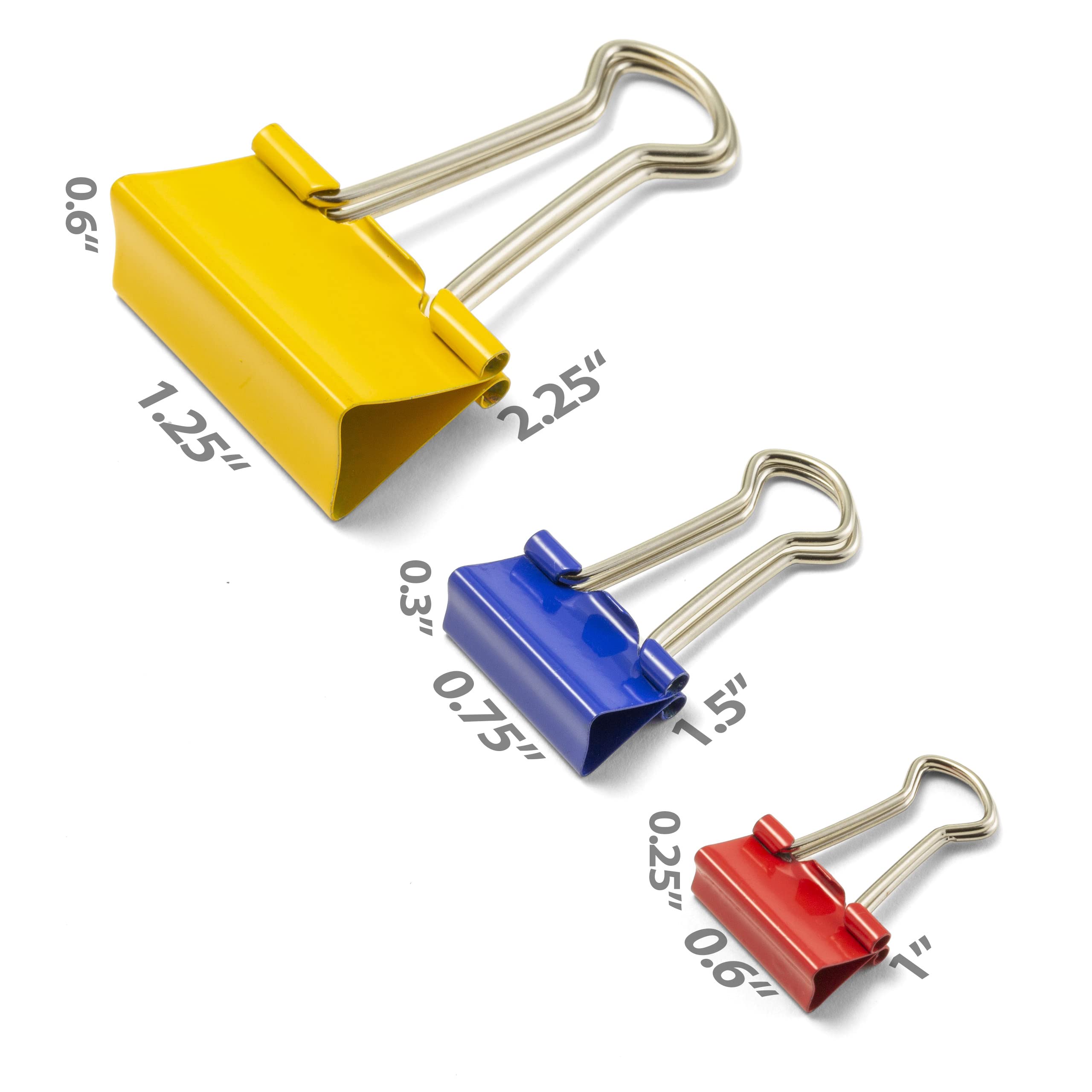 OfficemateOIC Binder Clips, Assorted Colors And Sizes