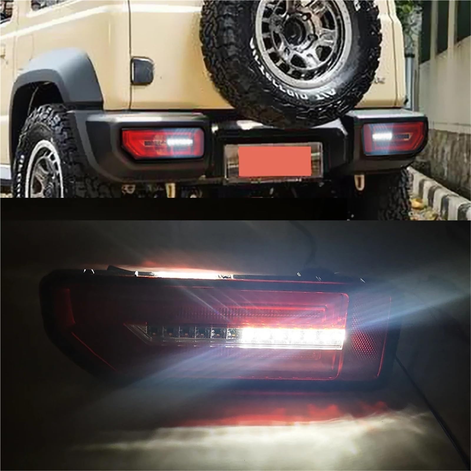 Lampa tylna zespolona Halogen światła Reflektor LED Lampa tylna do Suzuki JIMNY 2019-2023 Lampa tylna Lampa tylna Hamulec postojowy(Red Only R side)