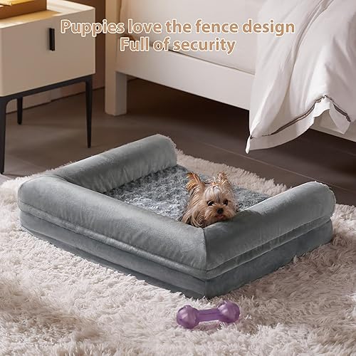 Miniatura 3 de BFPETHOME - Camas para perros grandes, cama ortopédica para perros medianos y grandes, cama de espuma para perros