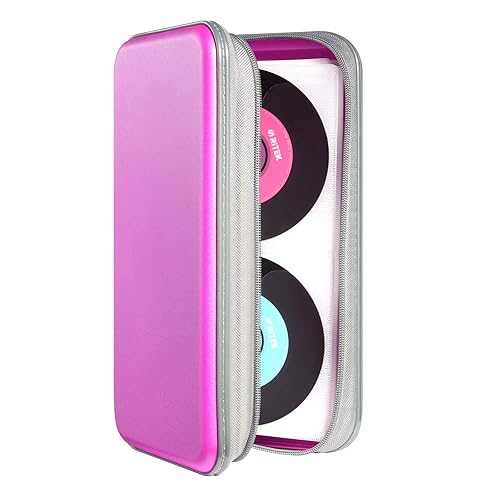 UENTIP Range CD Pochette,étui DVD Étui en Plastique Rigide pour