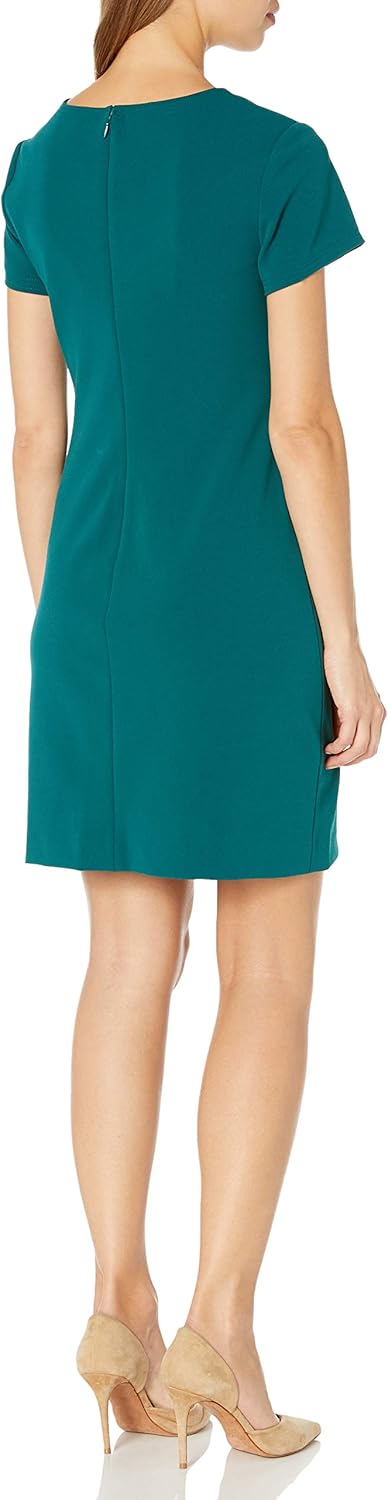 Tommy Hilfiger Women's Classic Scuba Crepe Two Pocket Dress 2 Forest