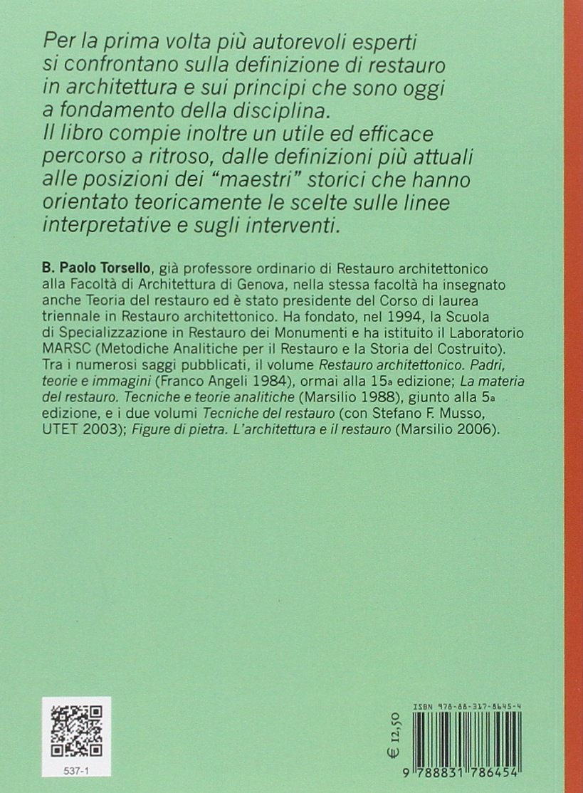 Che cos'è il restauro? Nove studiosi a confronto