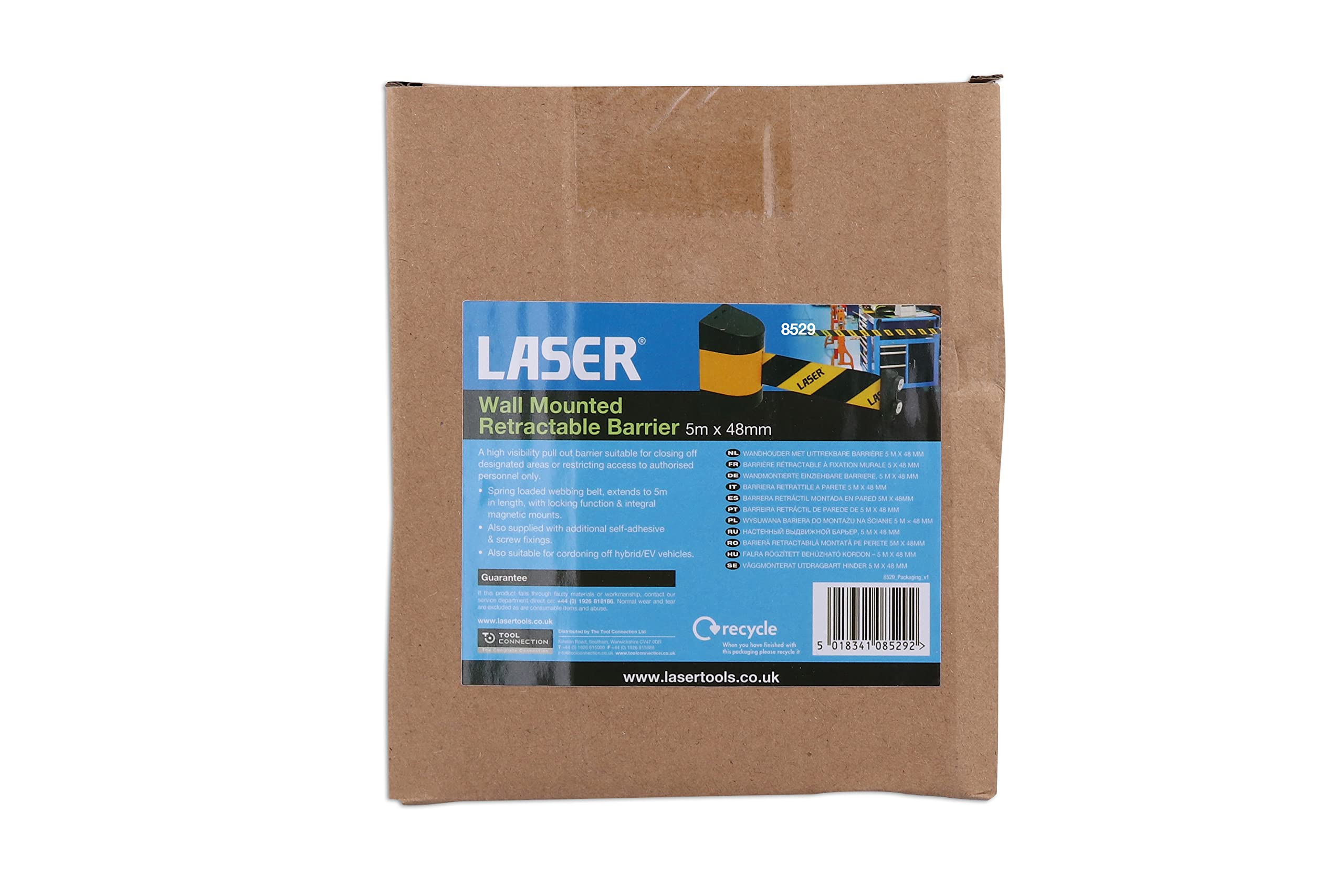 LASER TOOLS 8529 Cinta de balizamiento amarillo/negro