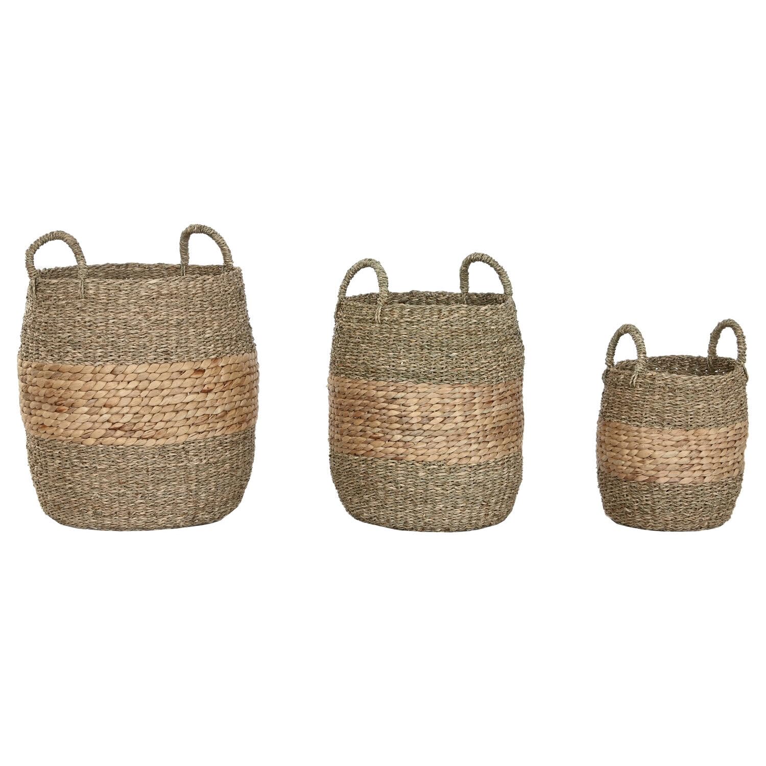 Cesta Set 3 Jacinto de Agua 40x40x44 Natural 40x40x44 cm