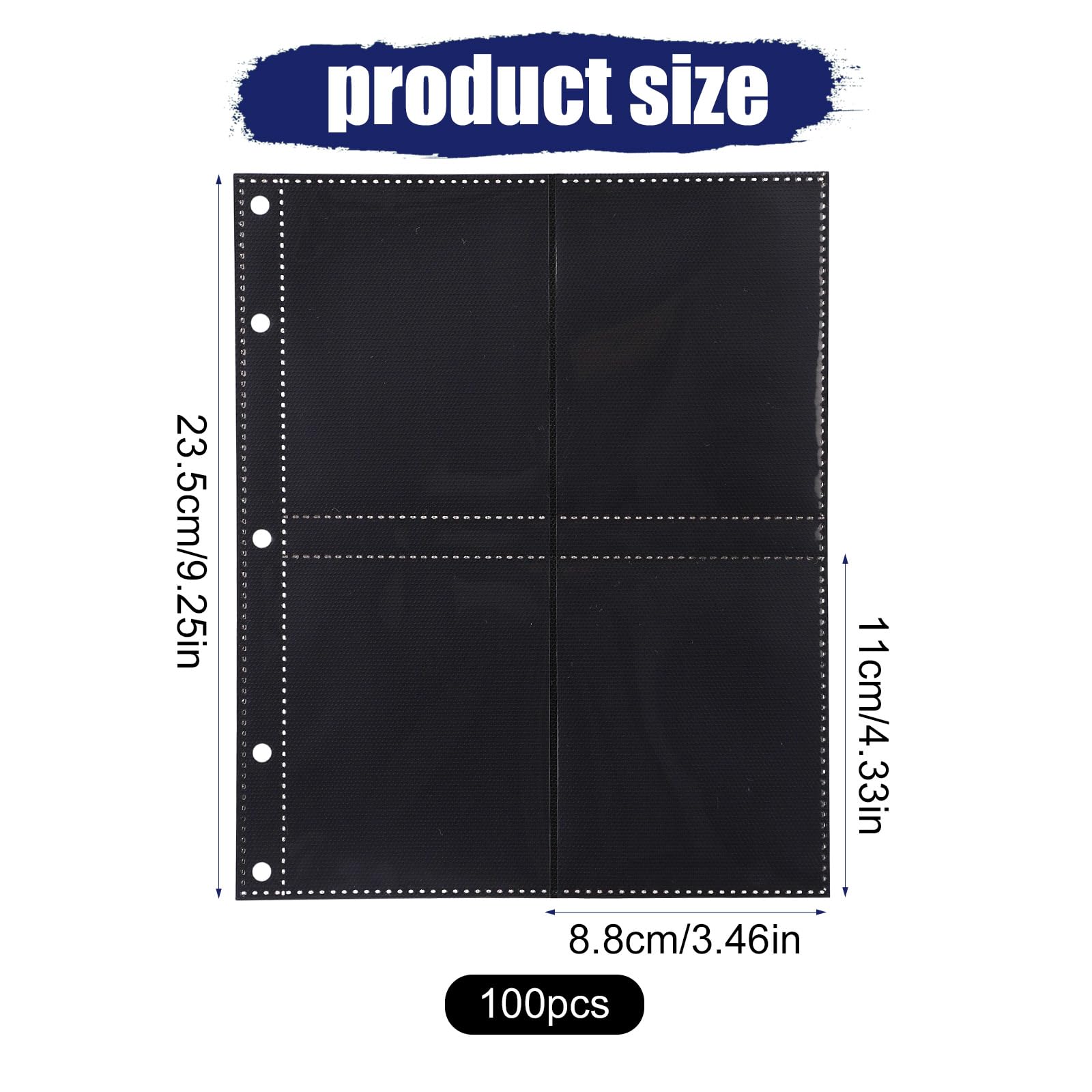 100pcs Top Loader Sleeve with 4 Pockets - Image 2