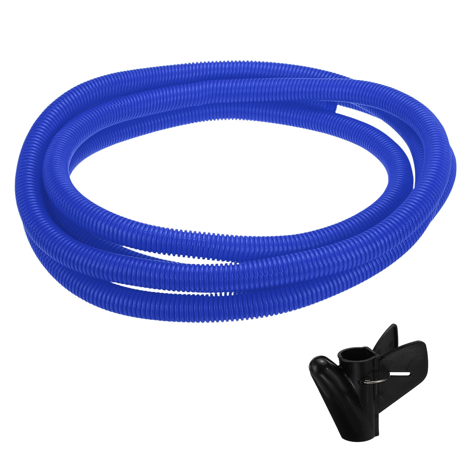 sourcing map Split Wire Loom Tubing 1"(23mm) ID 20FT(6m) with Installation Tool, Heat & Cold Resistant -40F to 257F Plastic Flexible Conduit Cord Protector for Electrical Wires Cable, Blue