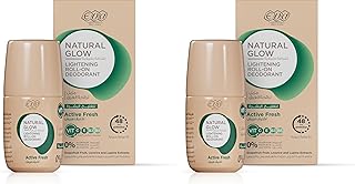Eva Skin Care Natural Glow Lightening Roll-On Deodorant - Active Fresh 60 gm (Pack of 2)