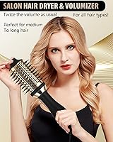 Vista 8 de Blow Hair Dryer Brush: Detachable 4-in-1 with Ionic Technology, Brush-Blow-Dryer Oval Barrel with Ionic Technology Fluffy, Belowout-Hair-Volumizer