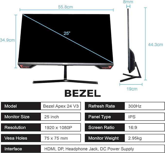 Monitor Gaming 24.5" FHD IPS 300Hz miniatura 8