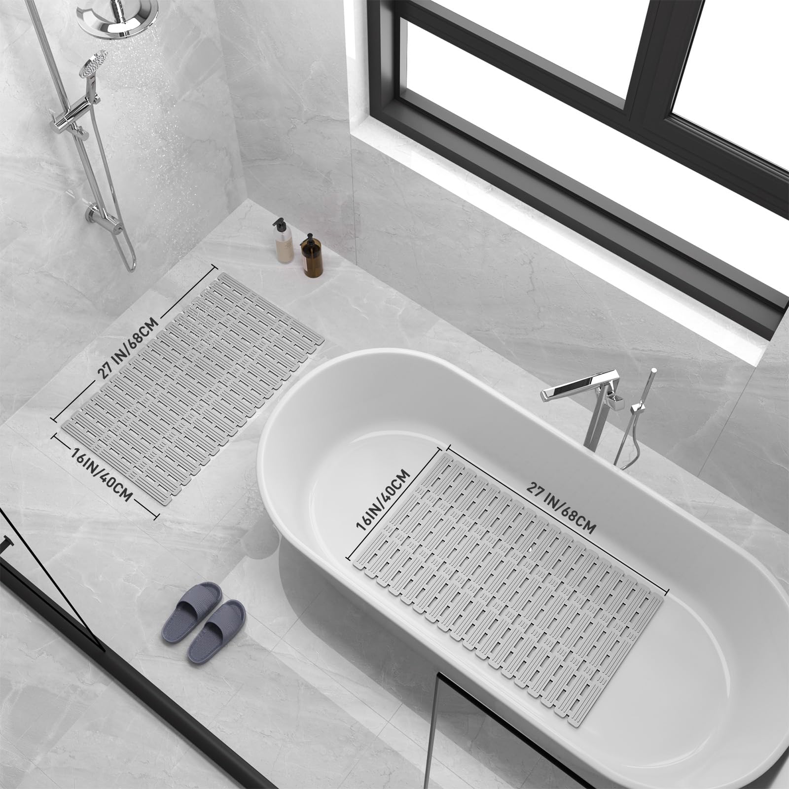 XIYUNTE Shower Mat Non Slip Anti Mould for Elderly - Image 2
