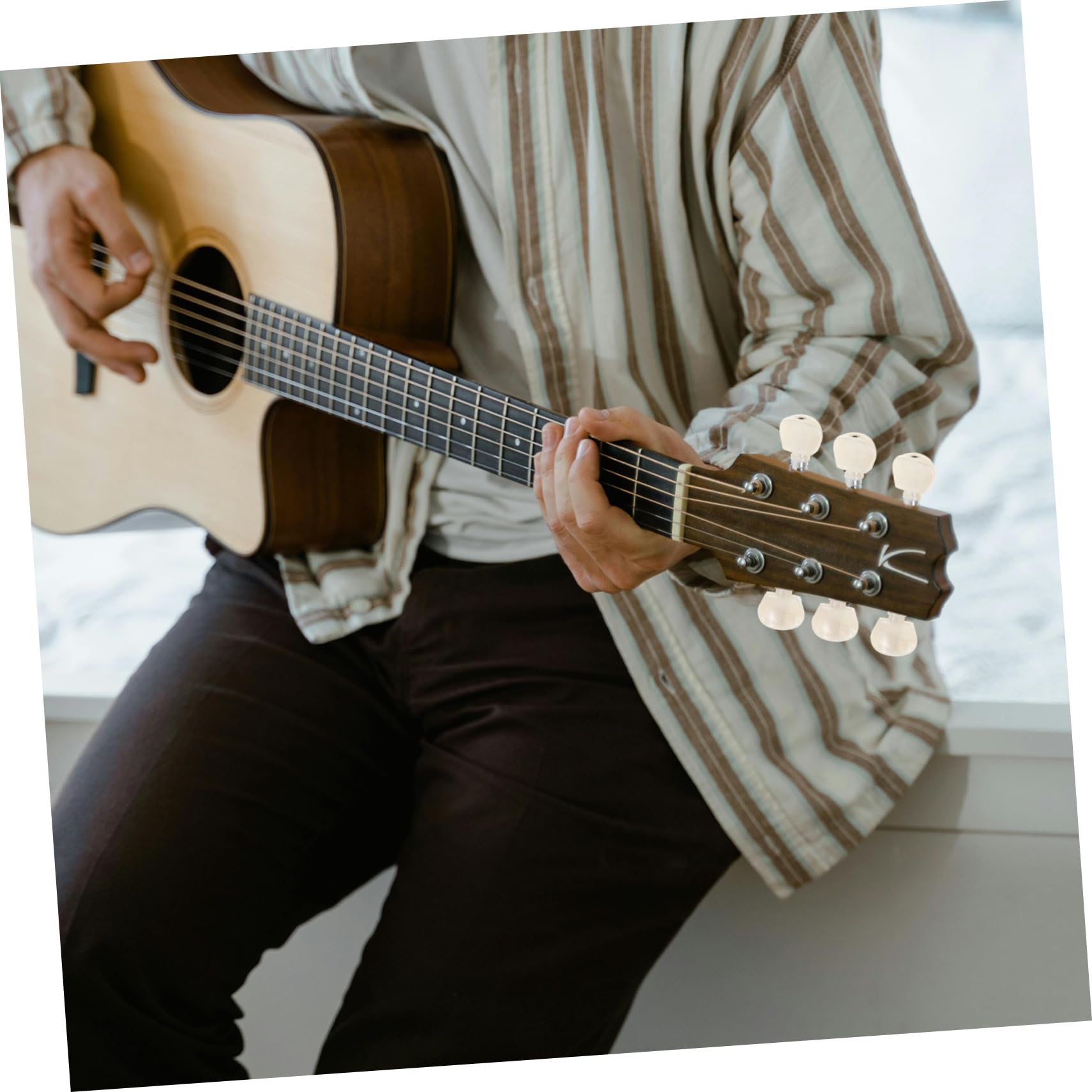 Abaodam 1 Set Guitar Tuner Pegs Banjo Tuner Banjo Accessories Classical Guitar Tuners Guitar Tuning Pegs Banjo Tuning Key Banjo Machine Banjo Tuning Kit Banjo Parts Zinc Alloy