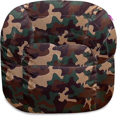 Miniatura 785 de Posh Creations Puf estructurado cómodo para jugar, leer y ver la televisión, Malibu Lounge, tela de lona para colorear, criaturas Criaturas de tela