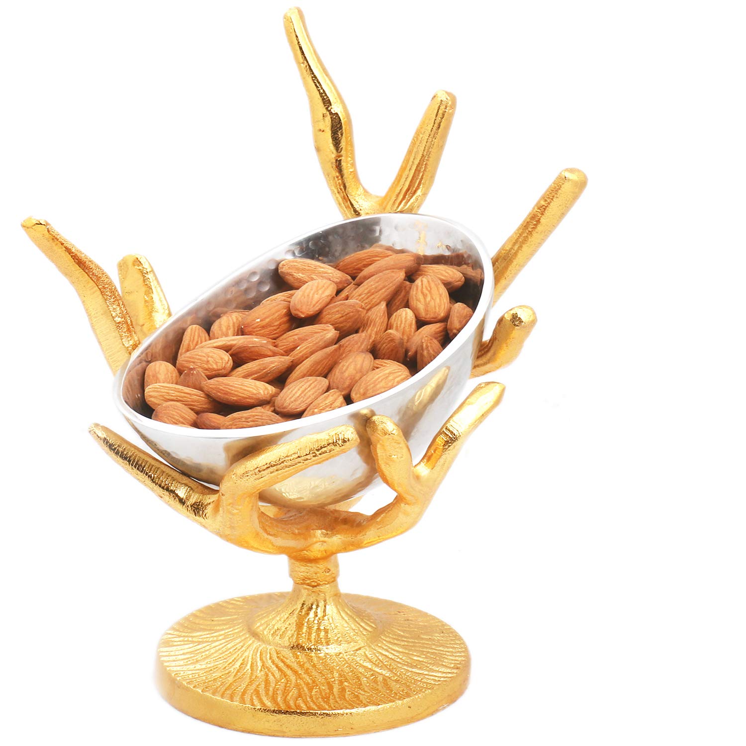 Ghasitaram Gifts Diwali Gifts - Silver Designer Tree Masala Mango Bowl