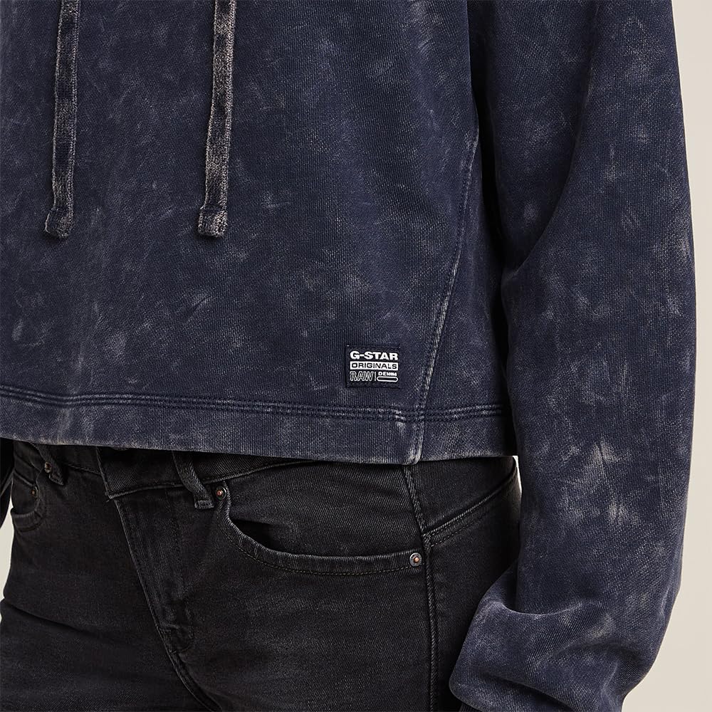 G-Star Overdyed Loose Hooded Sweatshirt Felpa con Cappuccio Donna