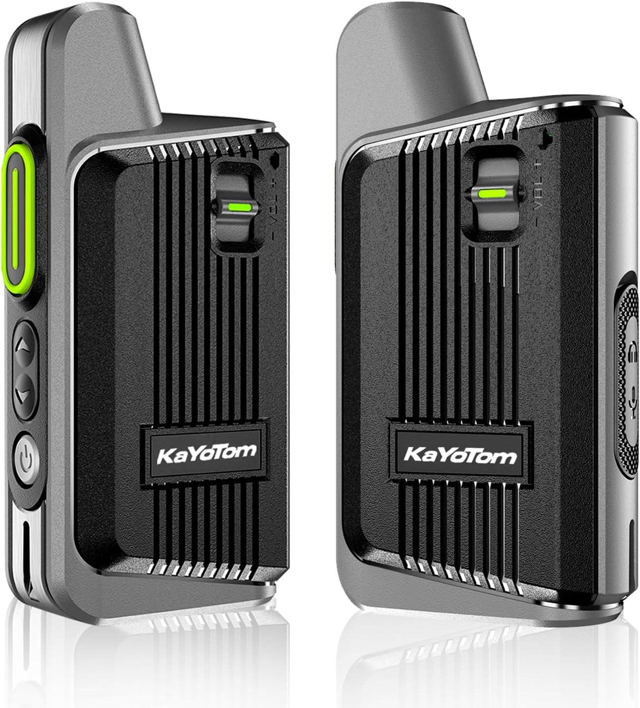 Walkie Talkies Long Range Rechargeable 2-Way Radios UHF Handheld Transceiver Walky Talky,Radio Handheld Waly Talky,Compact Suitable for Outdoor Sports,Team Activities(2 Pack (Black-Gray, 2)