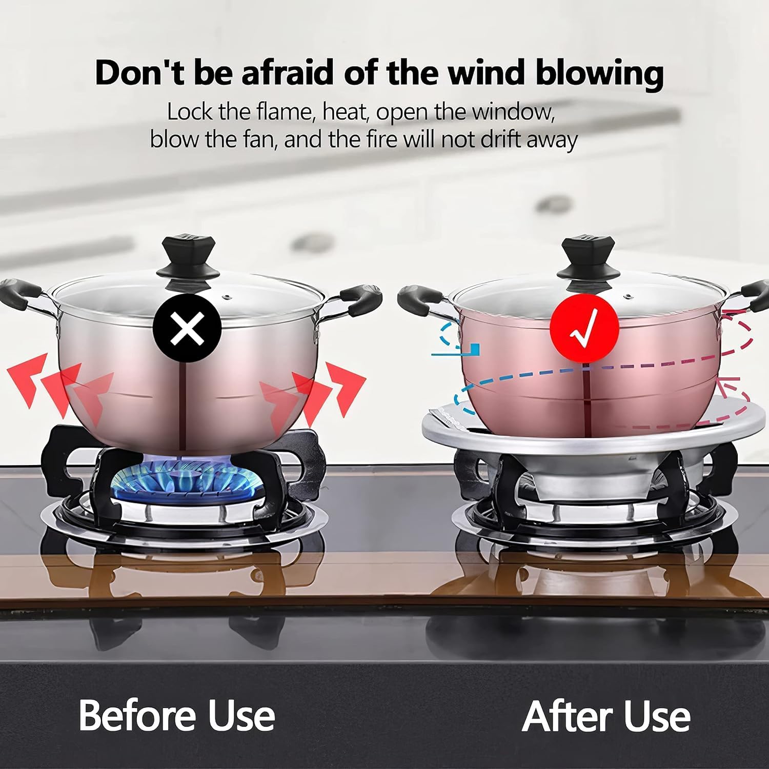 Save Gas & Clean Your Stove - 3pc Burner Kit -4 Save Gas & Clean Your Stove - 3pc Burner Kit -4