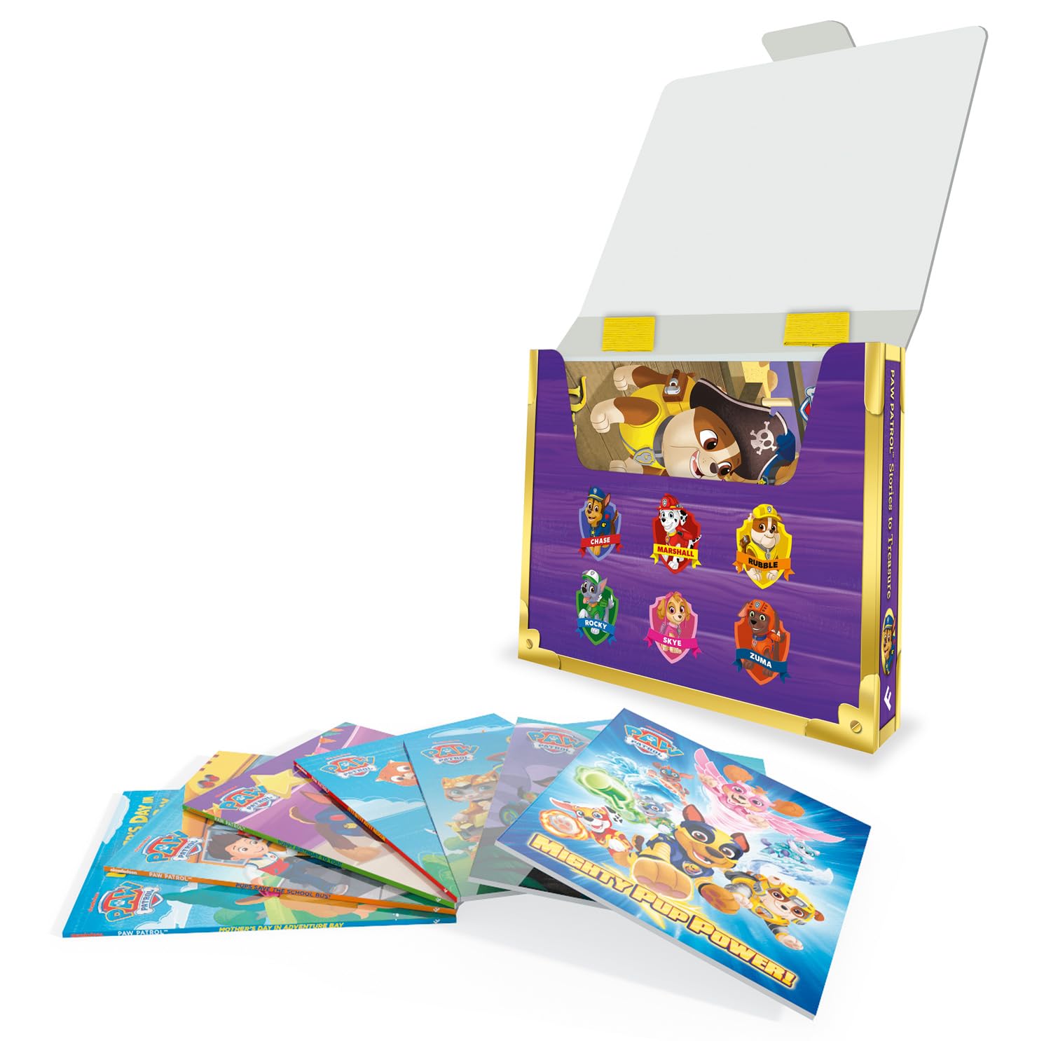 PAW Patrol Stories to Treasure Collection – 8 Book Box-Set: Includes 8 favourite storybooks in a gift-set carry case!
