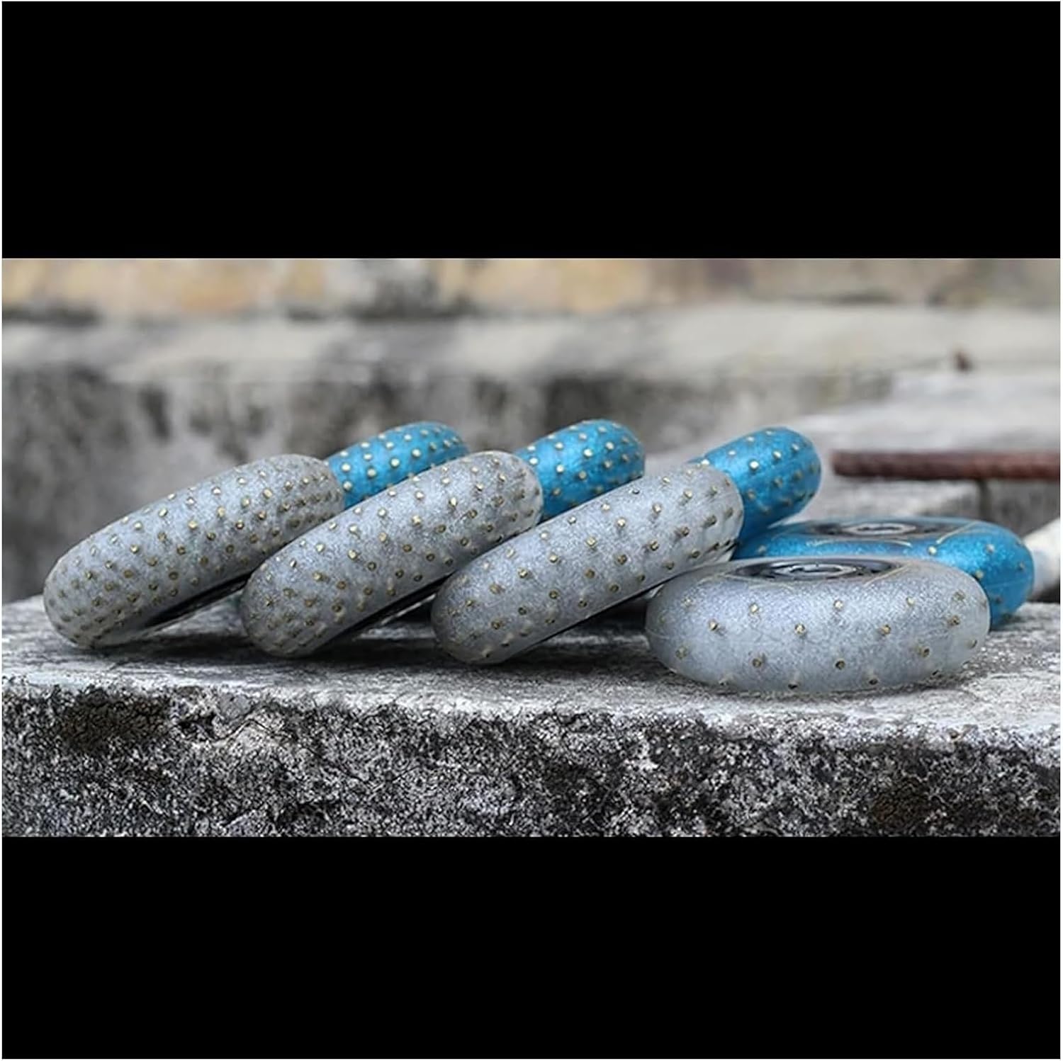 Inline Skate Wheels with Bearings ABEC-9 Intended for Wheel Replacement with Spark Stone Luminous Inline Wheels