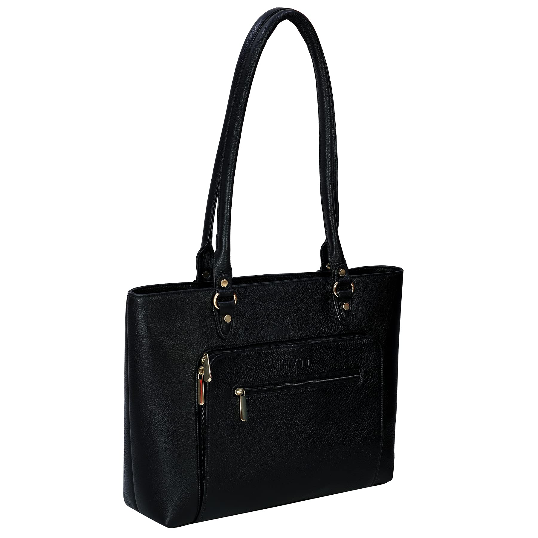RICHSIGN LEATHER ACCESSORIES Full Grain Natural Leather Top Handle Satchel Shoulder & Handbags Of 14 Inch Laptop MacBook For Ladies Women Office Girls Collage Use Stylish Latest Branded (BLACK) (B09G3FQ8C8) Amazon Price History, Amazon Price Tracker