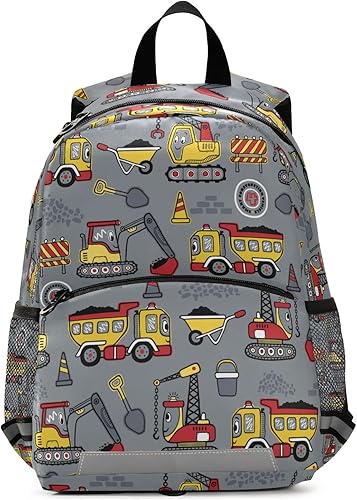 Linda mochila para excavadora de coche, mochila escolar para niños, mochila de viaje para niños, mini mochilas pequeñas para jardín de infantes,