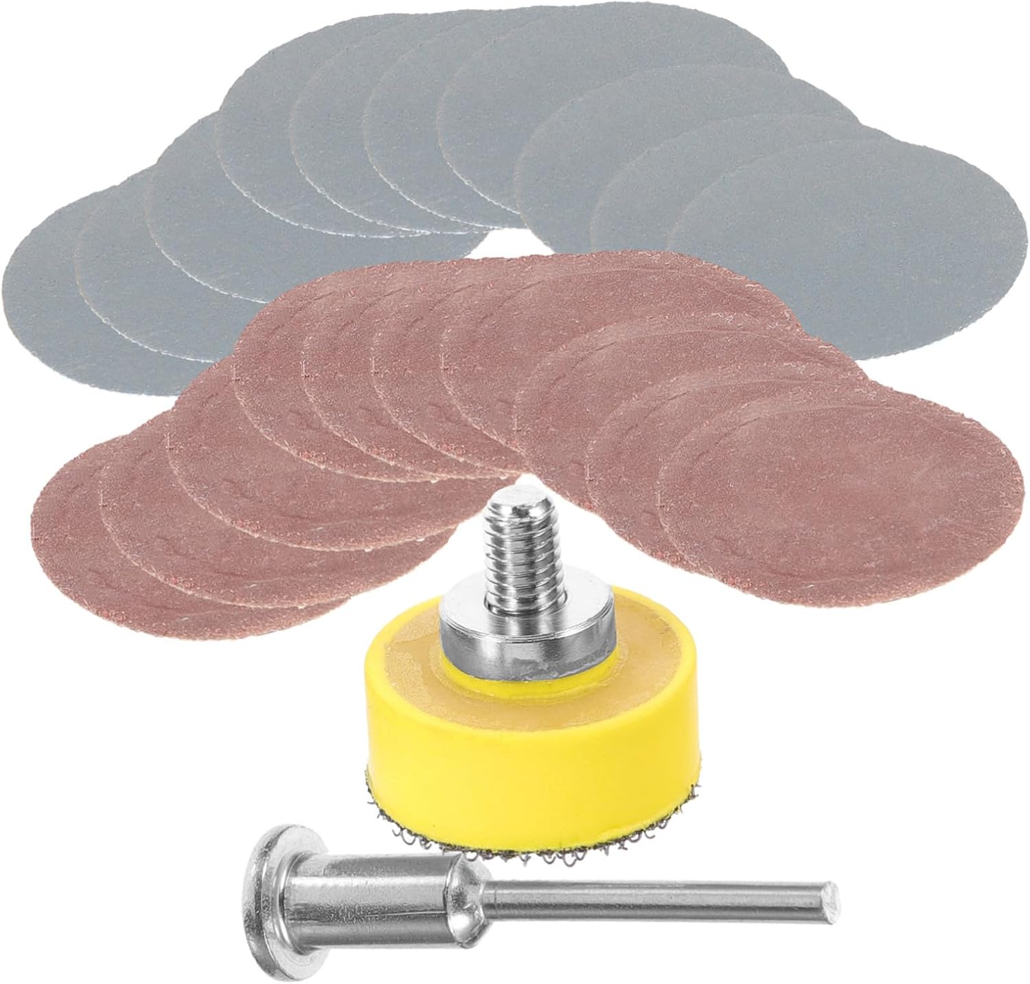 Sandpaper,3 Sets Drill Sanding Attachment Sandpaper Machine Sanding Sponge Multi Tool Sanding Pads Screwdriver Sanding Discs Hook and Sanding Pad Oscillating Tool Sander Sand Paper Flocking