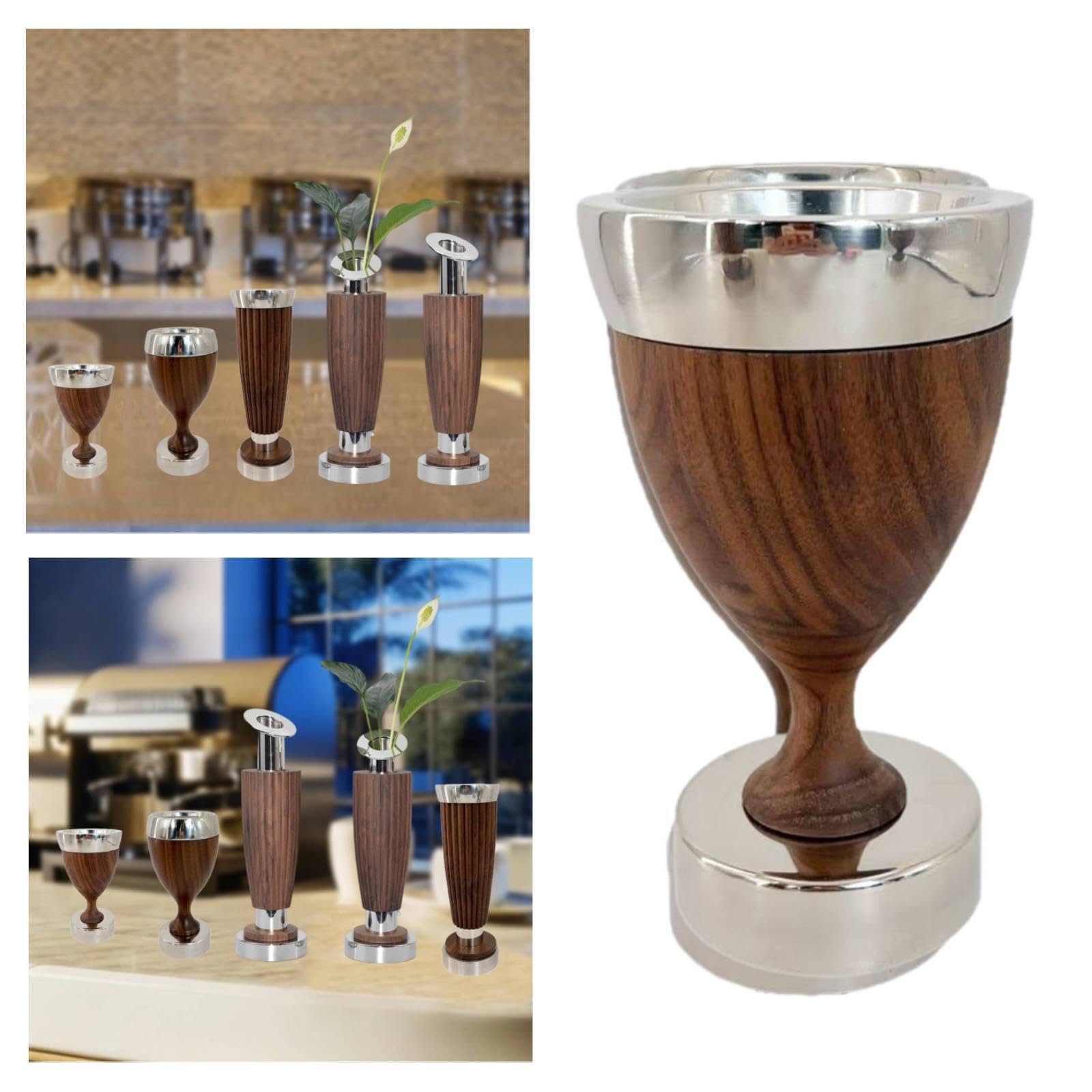 LOVIVER Jarrón Acero Inoxidable para Flores, Centro Mesa, decoración del hogar, arreglo Floral para cafetería, Entrada, Sala Bodas, Mesa Comedor, Style a