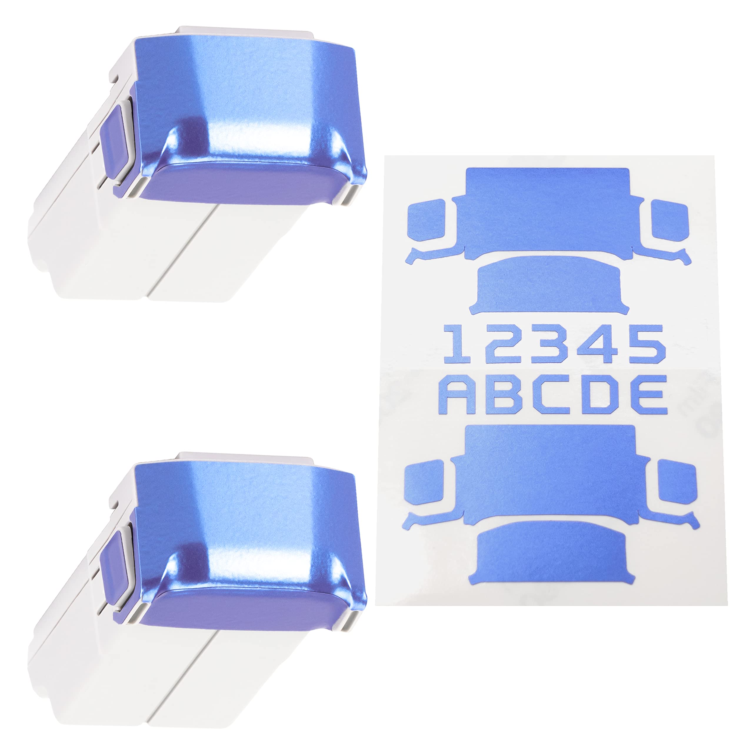 WRAPGRADE Skin Stickers Compatible with DJI Mini 4 Pro/Mini 3 Series | Two Batteries (Celeste Blue)
