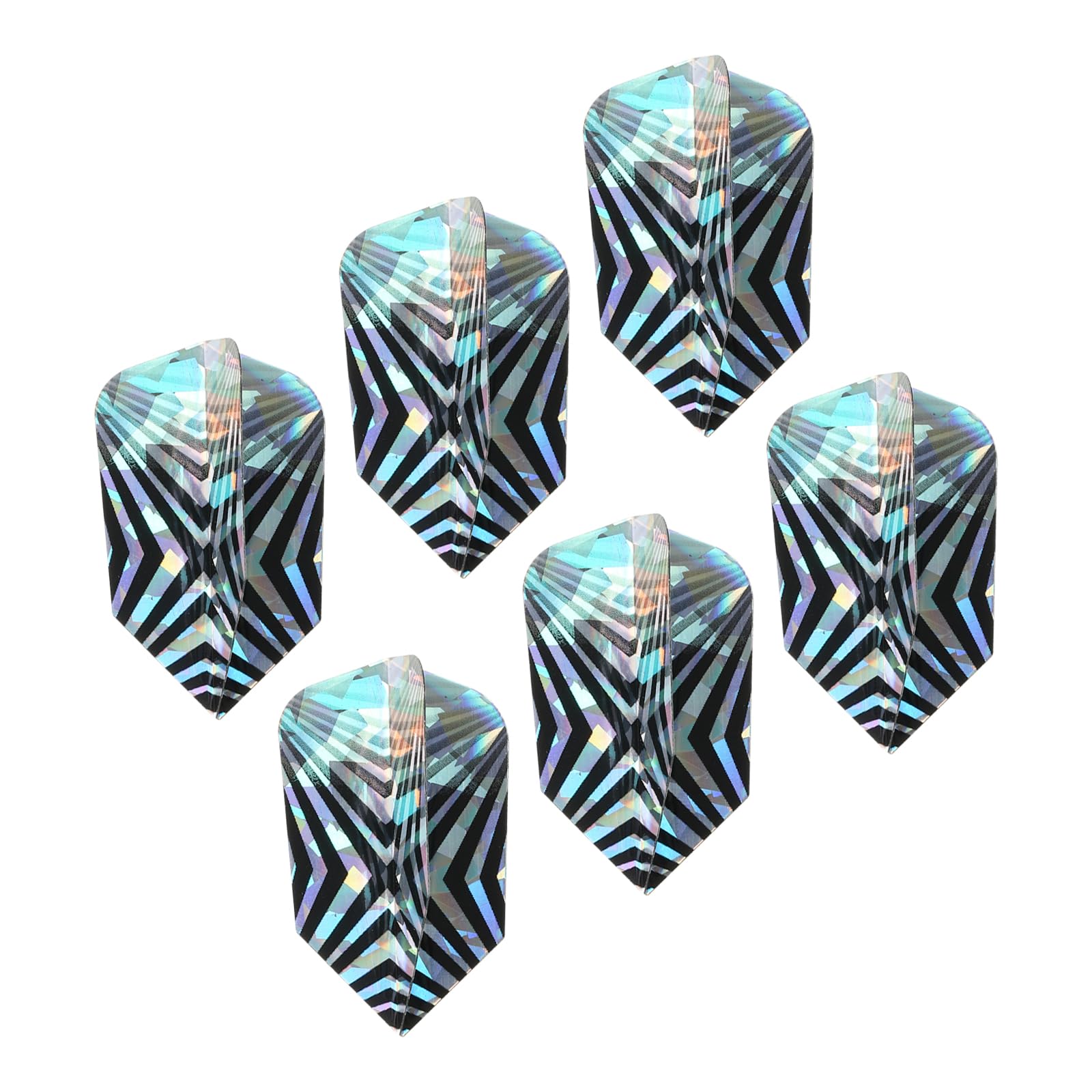 M METERXITY 6 Pack Slim Dart Flights - V-Shaped Pattern PET Dart Accessories, Apply to Darts Game/Party/Entertainment