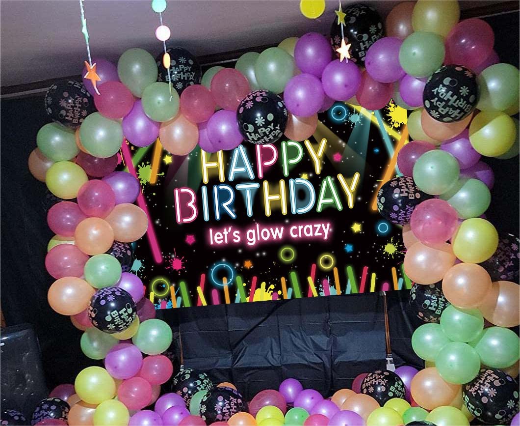 Signe Néon Joyeux Anniversaire, Lumière Led Néon Pour Toile De Fond, Décoration De Fête D