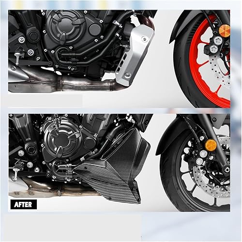 Miniatura 4 de Protector de chasis de motocicleta, cubierta protectora para alerón de motor, carenado inferior compatible con MT-07 FZ-07 MT07 FZ07 MT FZ 2021-2023