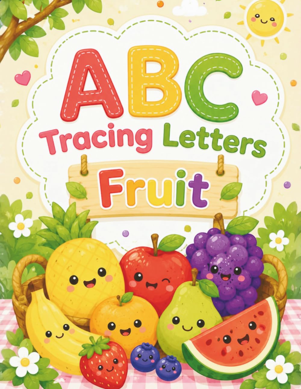 ABC Fruit Tracing Book: Learn to Trace Letters A–Z with Colorful Fruits | Fun Alphabet Handwriting Practice for Toddlers, Preschool & Kindergarten
