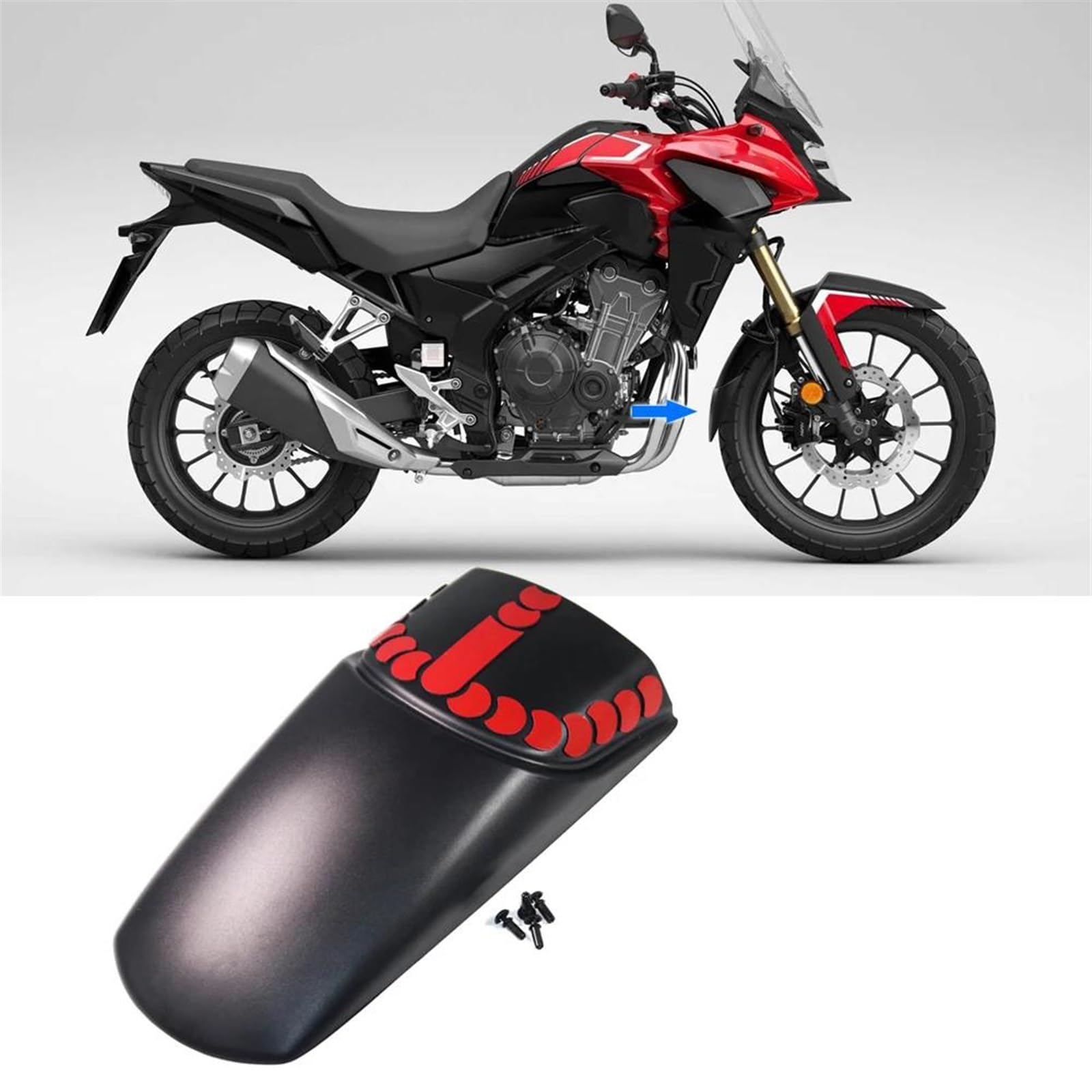 Moto Parafango Anteriore Pneumatico Hugger Fango Splash Guard Copertura Della Protezione Posteriore Kit Per CB 500 X 500X CB500 CB500X 2022 2023