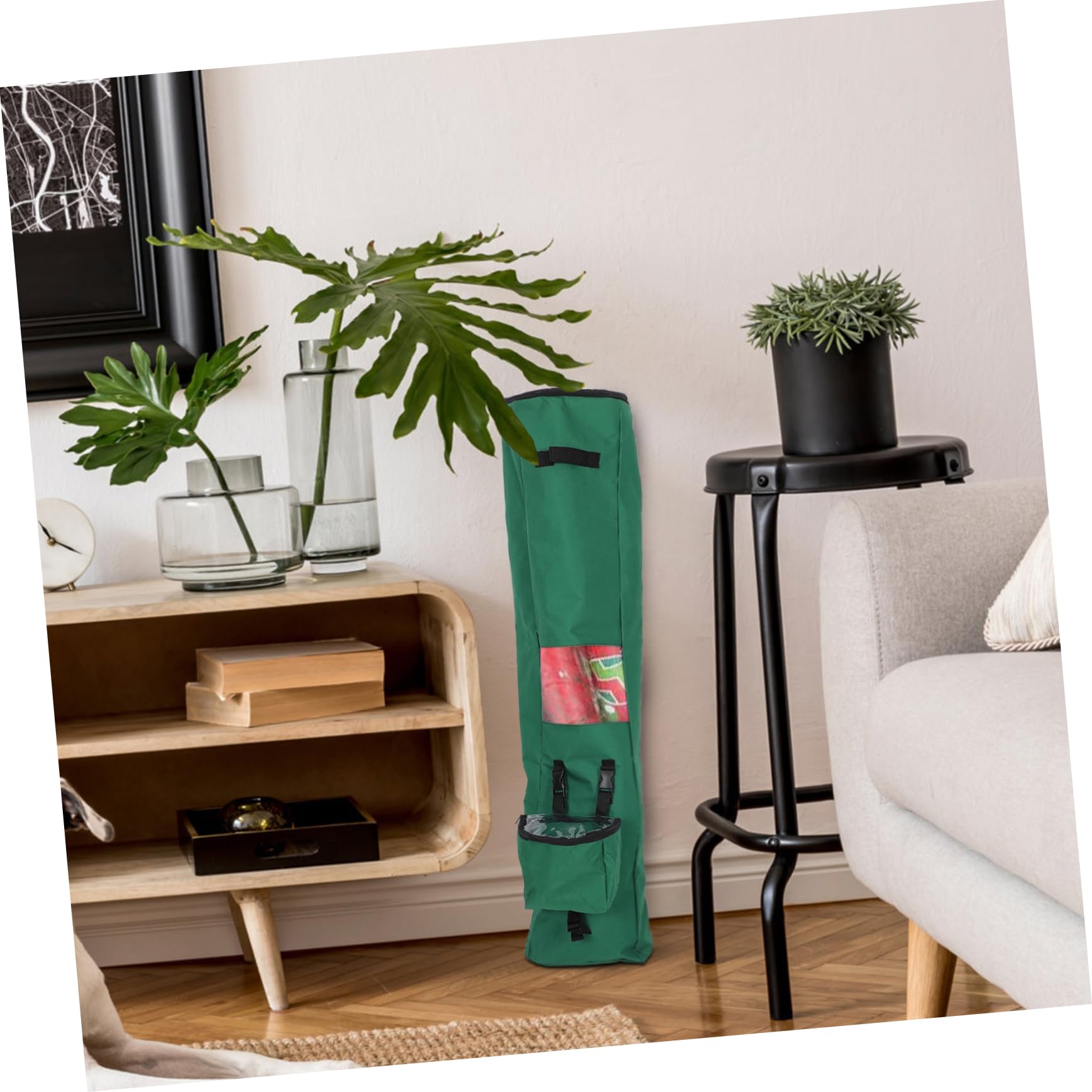 Gogogmee Aufbewahrungsorganizer für Geschenkpapier Tragbare Tasche aus Oxford Stoff Wiederverwendbar für Weihnachten und Verpackungspartys
