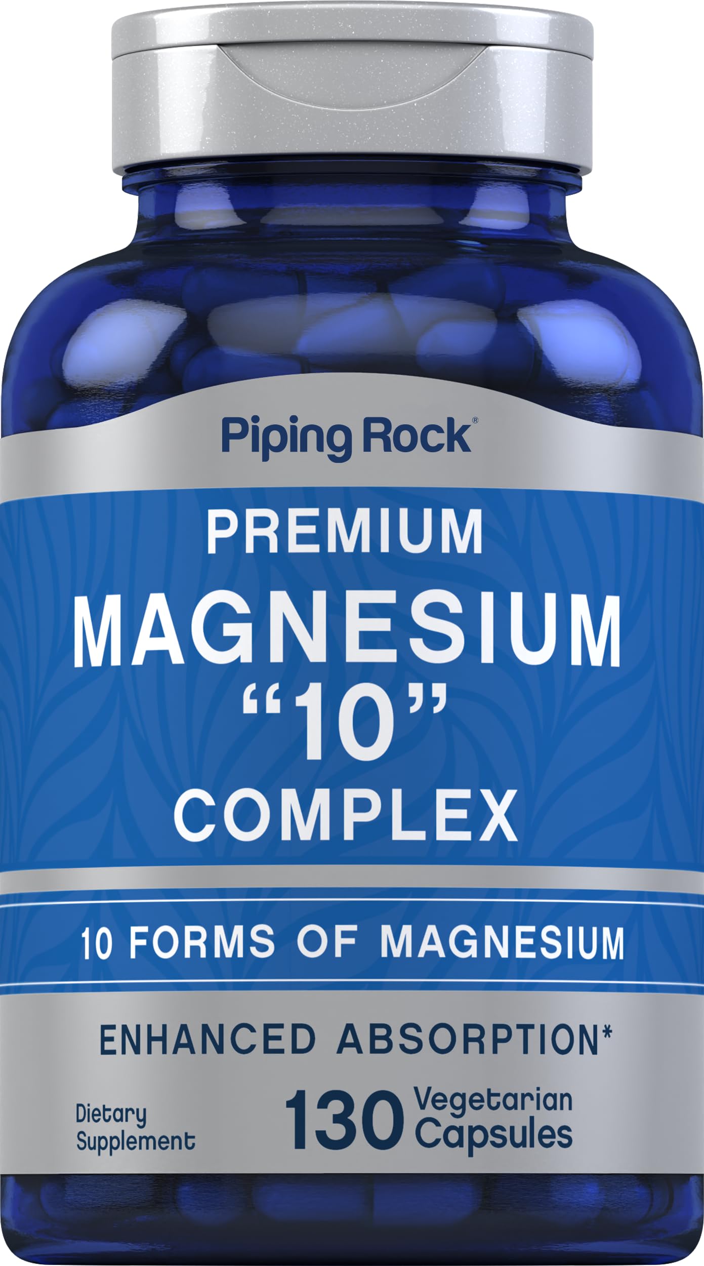 Piping Rock Magnesium 10 in One Complex | 130 Capsules