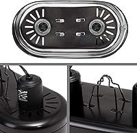 Vista 8 de REPTI ZOO Lámpara de doble reptil para reptil Dome UVB, reflector de reptil, tapa de lámpara de cúpula de doble reptil, diseño de integración