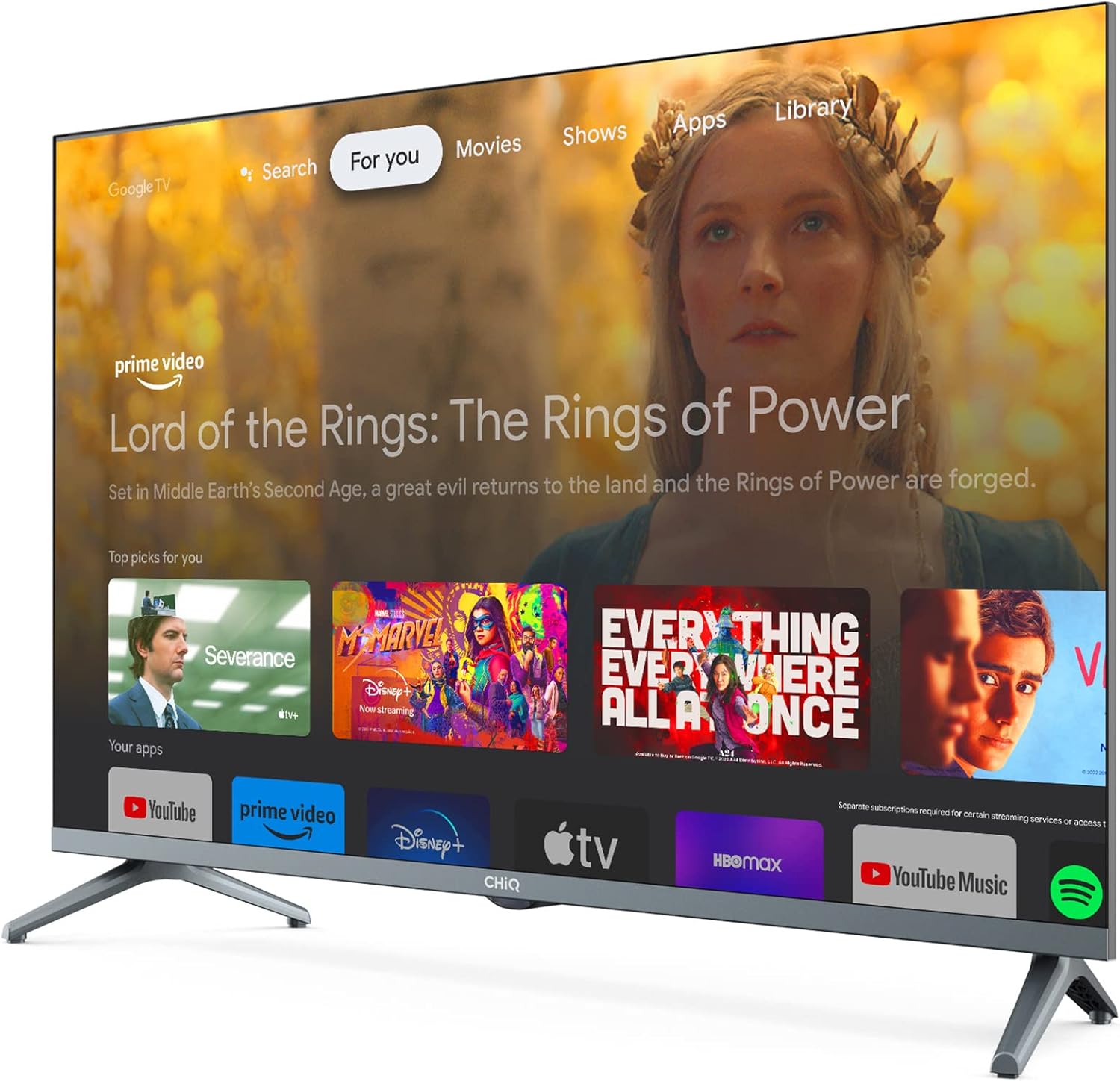 CHiQ L32H8CG TV 32 pollici, Smart TV, FHD, senza cornice in metallo, HDR10 e HLG, triplo sintonizzatore CHiQ L32H8CG TV 32 pollici, Smart TV, FHD, senza cornice in metallo, HDR10 e HLG, triplo sintonizzatore