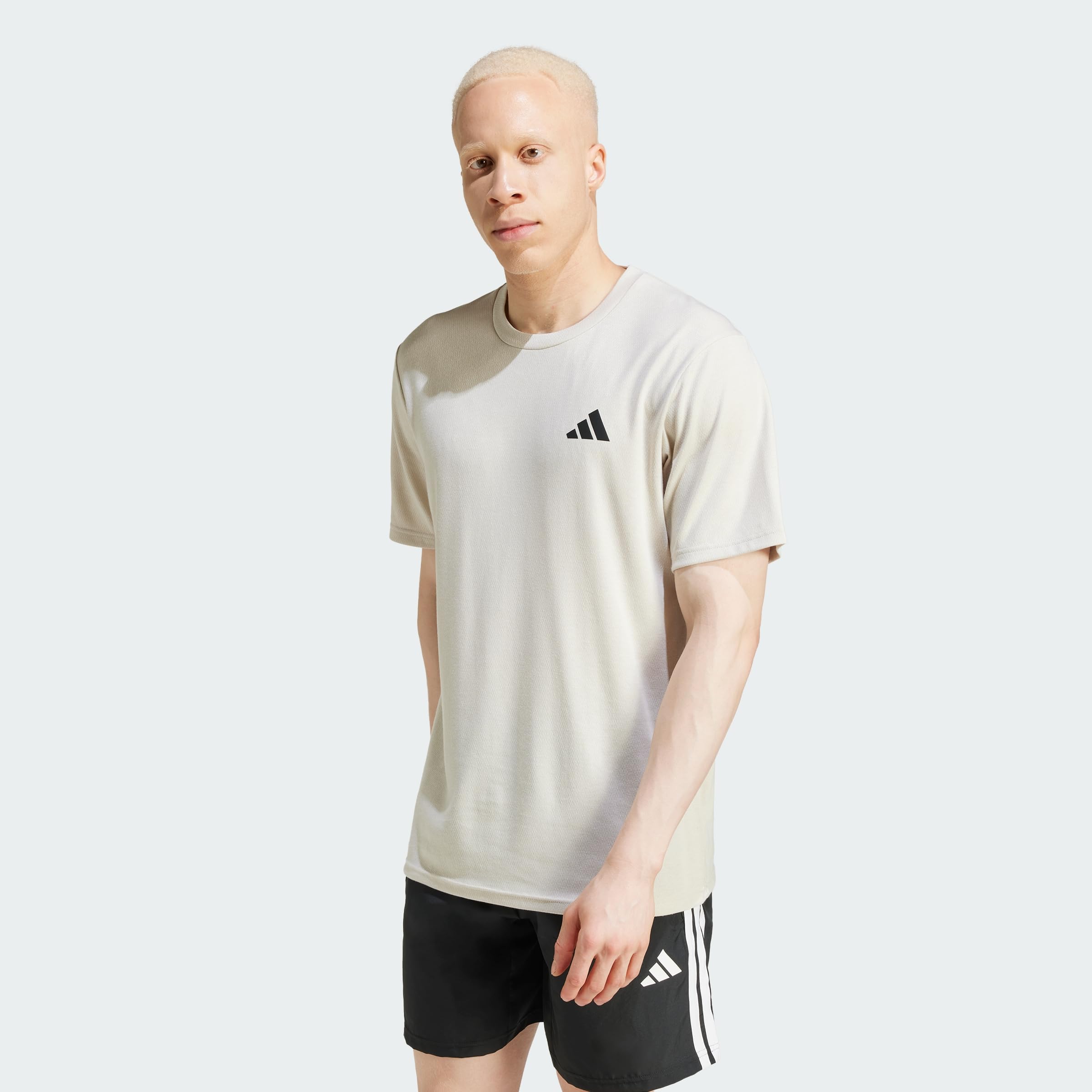 adidas Men's Train Essentials Feelready Novelty T-Shirt, Wonder Alumina, L